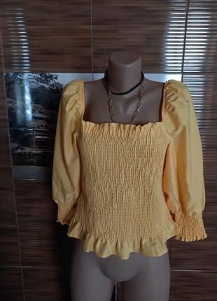 Стильная блузка с обьемными рукавами trendyol