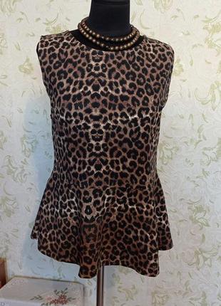 Блуза принт леопард 🐆 uk181 фото