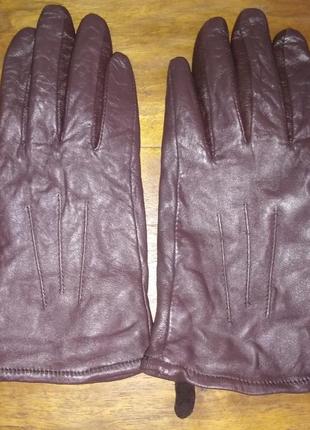 Кожаные женские перчатки marks & spenser1 фото