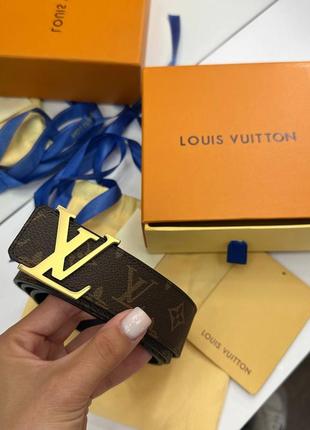 Шкіряний ремінець в стилі louis vuitton