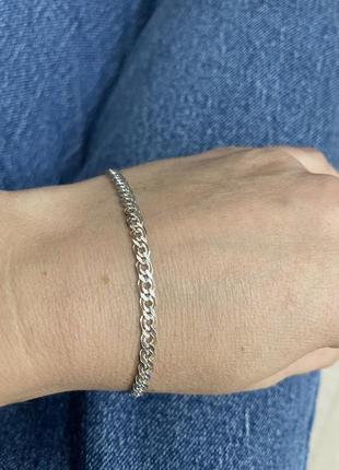 Серебряный браслет 925 проба (серебро, серебро)