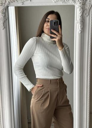 Молочная водолазка h&m, молочный гольф