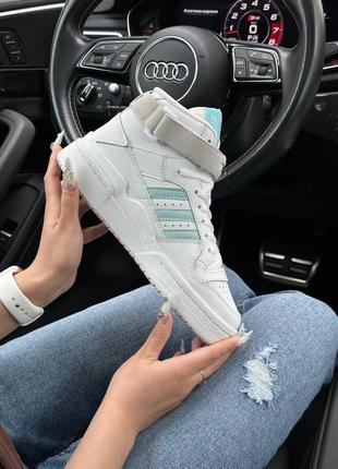 Кросівки adidas originals forum 84 mid white mint