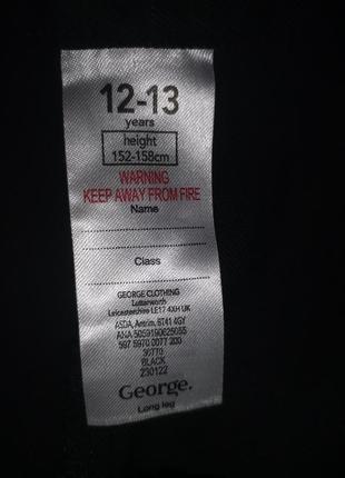 Брюки брюки школьные черные джордж рубашка george, 12-134 фото
