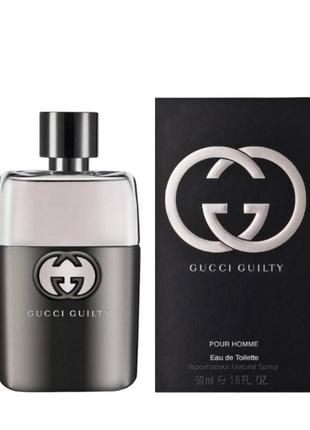 Оригинальный gucci guilty pour homme 50 ml (чечные гилты пурпур хом ) туалетная вода