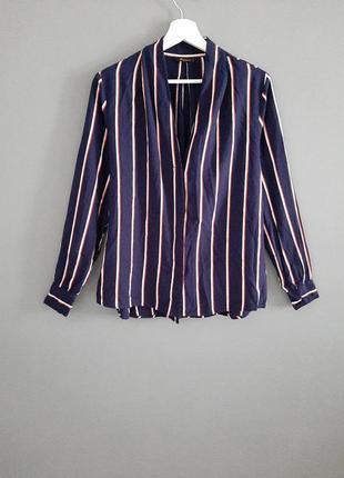 Вискозная блуза в полоску_португальский бренд_# 4692 фото