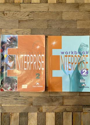 Комплект: учебник и тетрадь enterprise 2 student’s book и workbook1 фото