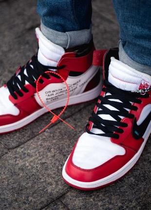 Nike air jordan off-white red white black 9