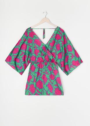 Красивый ромер комбинезон комбез  выглядит как платье ) в стиле кимоно