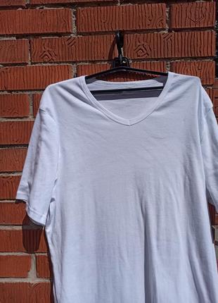 Белая базовая футболка большой размер livergy3 фото
