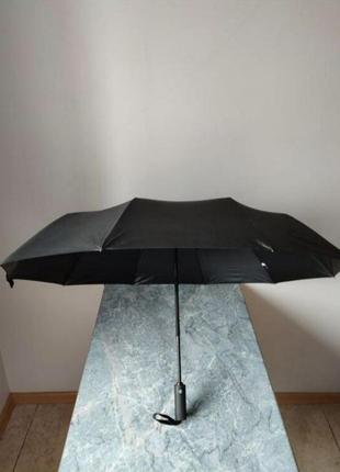 Парасолька зонт чорний чоловічий антивітер7 фото