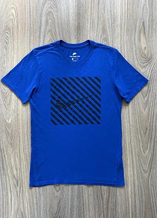 Мужская хлопковая футболка с принтом the nike tee