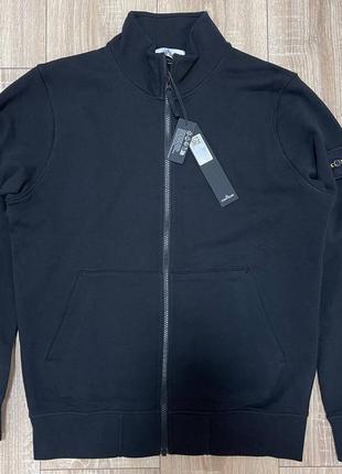 Соуп худи стон айленд,stone island full-zip garment dyed sweatshirt