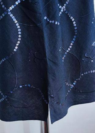 Блуза  зі змішаної лляної тканини east coast з вишивкою9 фото