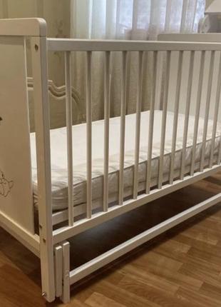 Детская кроватка дубик-м "мишка"