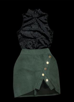 Юбка из искусственной замши