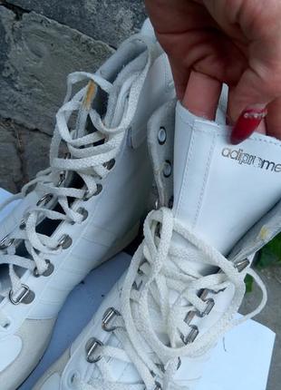 Кожаные винтажные ботинки ботинки кроссовки adidas adipromed5 фото