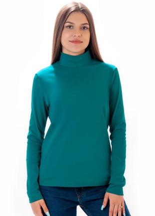 Жіночий молодіжний базовий смарагдовий гольф