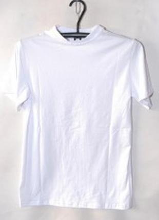 ✅ нові футболки білого кольору з вкрапленням сірого тканина бавовна (нові але без бирок бирці плечі1 фото