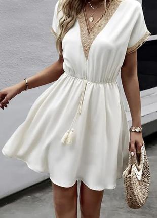 Платье, белое платье, легкое платье1 фото