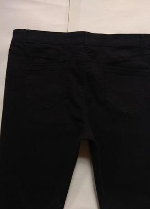 Акция! стильные черные джинсы скинни с лампасами yessica, 18 pазмер.5 фото