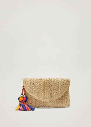 Плетена сумочка клатч parfois1 фото