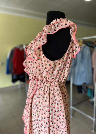 🔥 распродаж 🔥рожева сукня в горошок h&amp;m3 фото