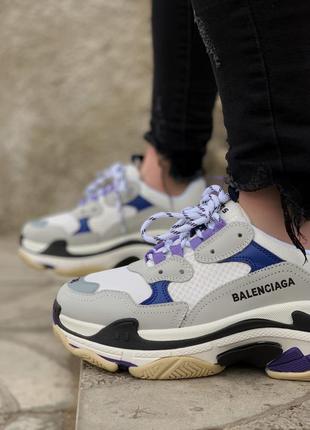 Кроссовки  triple s violet