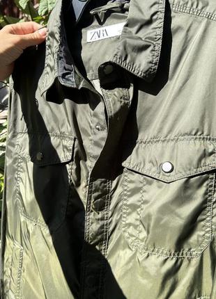 Куртка плащевка zara мужская6 фото