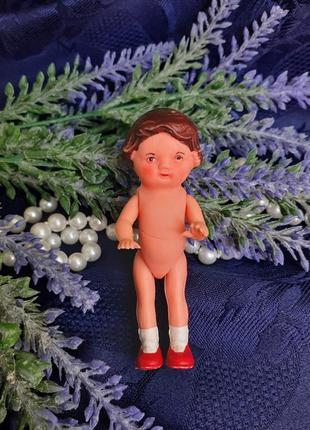 Аришка 🧸💕ari винтаж кукла пупс миниатюра гдр германия винил эмали пупсик маленькая1 фото