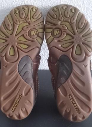 Фирменные кожаные балетки merrell mimosa emme cocoa, стелька 24,5см.9 фото