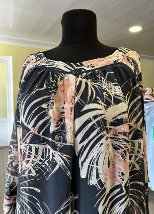 🔥 розпродаж 🔥 шифонова блуза з абстрактним принтом next2 фото