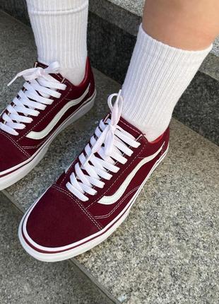 👆vans old skool red white👆кеди ванс олд скул (36рр - 45рр)5 фото