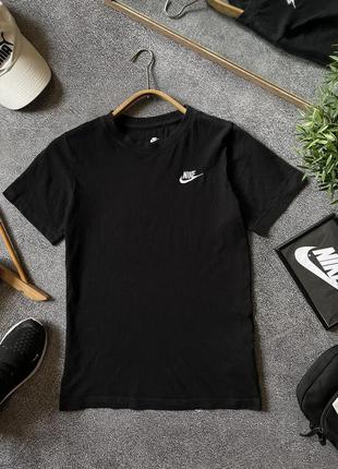 Футболка женская nike найк черная с логотипом хс xs