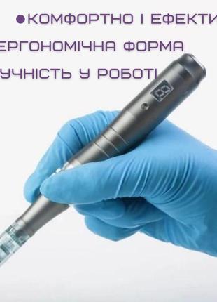 Беспроводной дермапен dr. pen 6 режимов дермаштамп для фракционной мезотерапии электрический мезороллер на7 фото