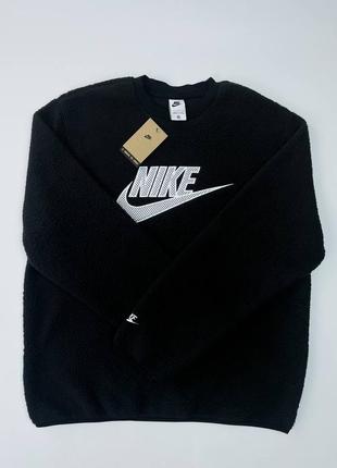 Оригінал! світшот nike sherpa чорний (l) (dq4072-010)
