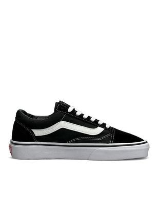 Кеды vans old skool black white кеды ванс олд скул черные белые 36-45