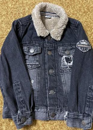 Джинсовая курка с утеплением