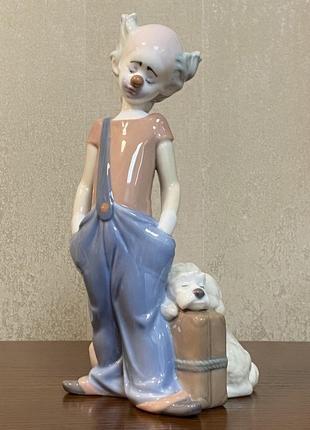 Порцелянова статуетка lladro «меланхолійний клоун».