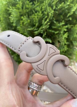 Ремень пояс женский кожаный в стиле celine / ремінь пояс жіночий шкіряний в стилі celine