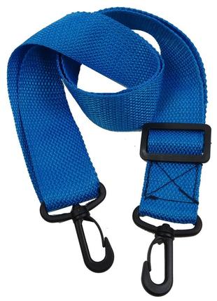 Яскравий ремінь через плече для дорожньої або спортивної сумки portfolio блакитний1 фото