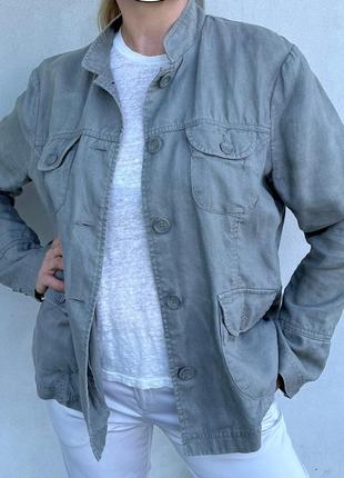 Женская льняная куртка карго 48-50, новая1 фото