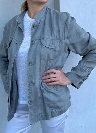 Женская льняная куртка карго 48-50, новая2 фото