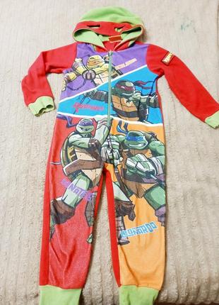 Пижама, детский флисовый костюм на 3-4-р (человечек)