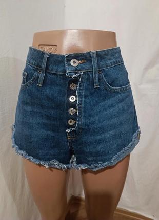 Нові джинсові шорти жіночі висока талія1 фото