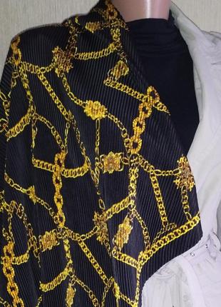 Zara оригинальный гофрированный платок в стиле hermes2 фото