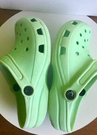 Шлепанцы /кроксы /crocs/21 см1 фото