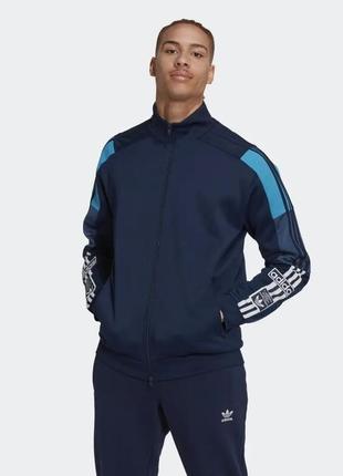 Мужская олимпийка adidas adicolor track jacket / кофта адидас оригинал3 фото