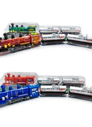 Потяг 538-538b-2y (30 шт.) інер-я, 57 см, вагон 2 шт., 4 кольори, у слюді, 58-12-7,5 см