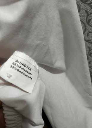 Белая укороченная блуза, топ.8 фото